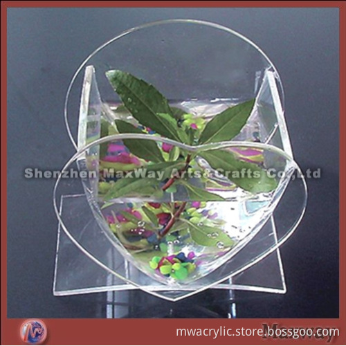 Countertop Heart Shaped Acrylic Fish Tank